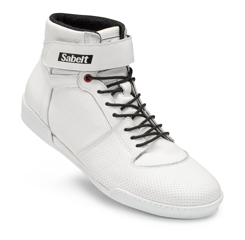Chaussures Sabelt blanches Laser TB3 - FIA 8856-2018