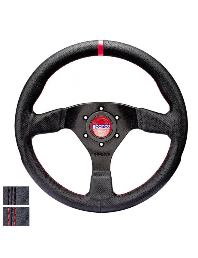 Volant R383 Champion Cuir Plat (Rouge)