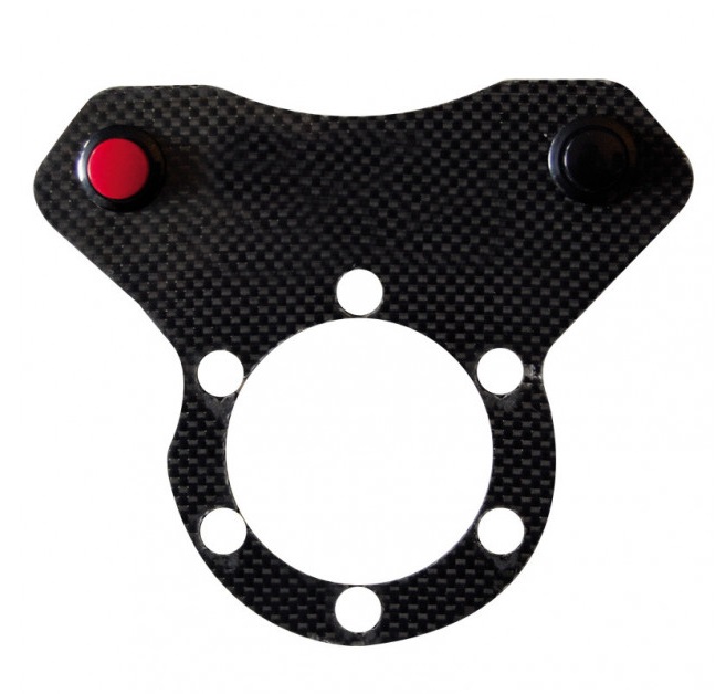 Carbon Steering Wheel Plate 2 push buttons