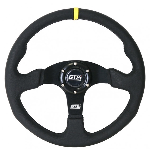 GT2i Race Leather Steering Wheel - Flat