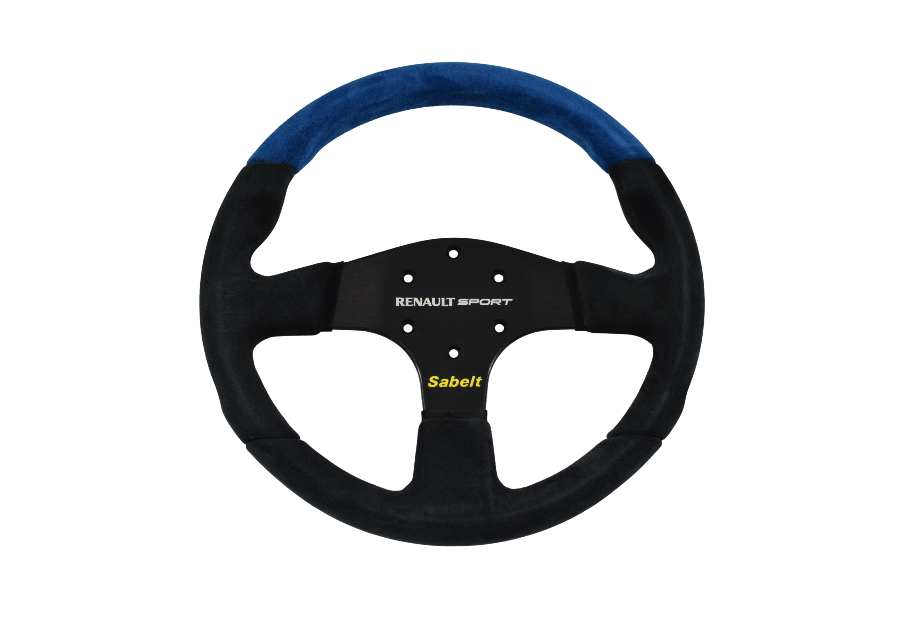 Volant Ø 330 mm - plat - 3 branches - Sabelt Renault Sport