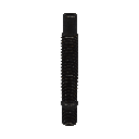 Hub stud M14x1.25, L : 75 mm, Allen CH5 - Black, zinc