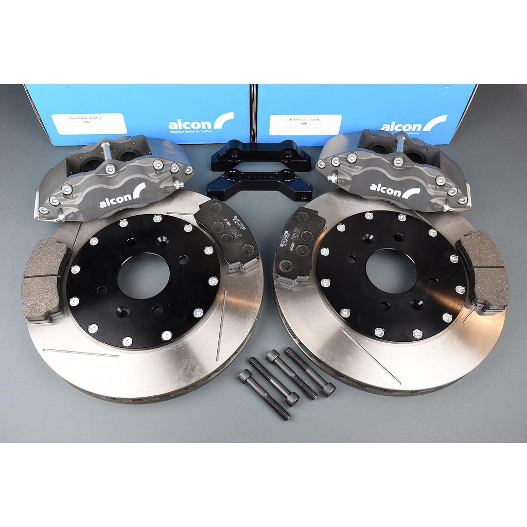 Kit freins PSA 304mm - Jeu de disques 304x28mm / étriers Aclon CRH304 + supports / 4 vis 12.9