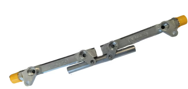 AN-6 fuel rail for throttle body with Jenvey print TH 45/48/50