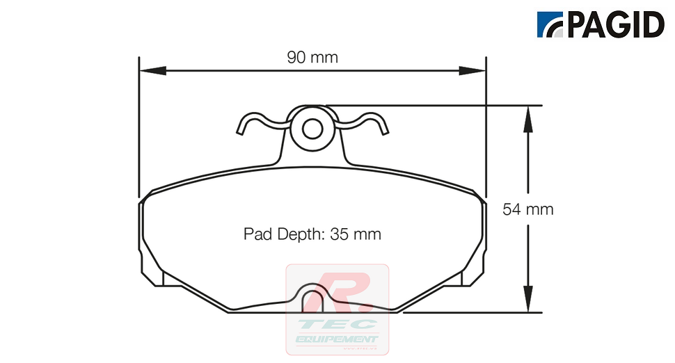 S1163 - Pagid brake pads RS14