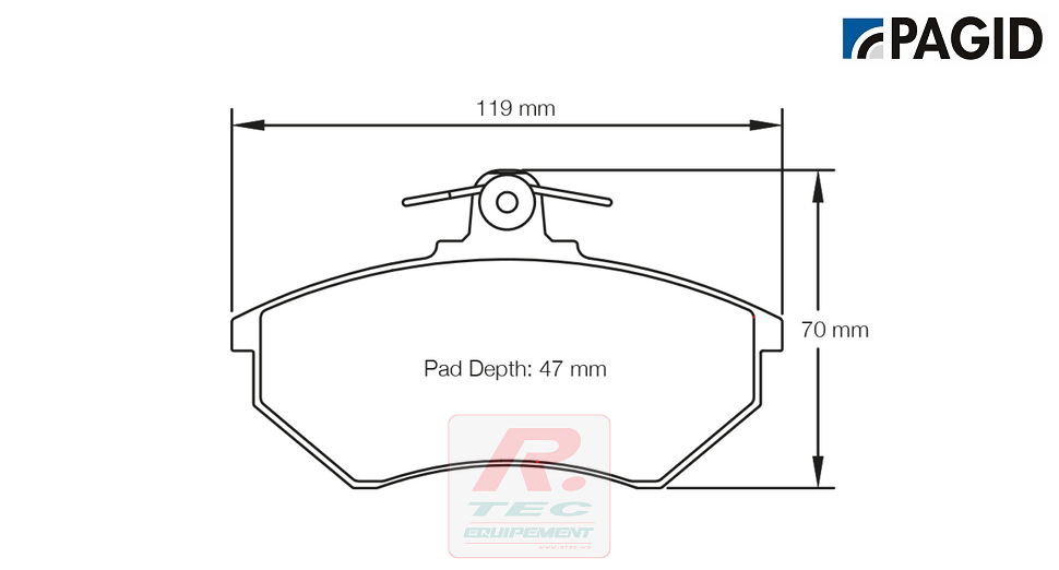 S1743 - Plaquettes de frein Pagid RS14