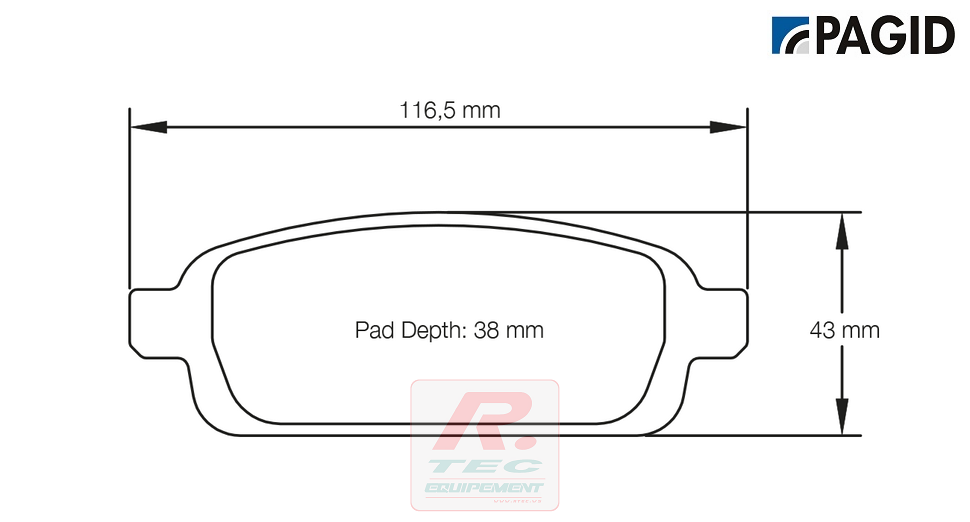 S4939 - Pagid brake pads RS44