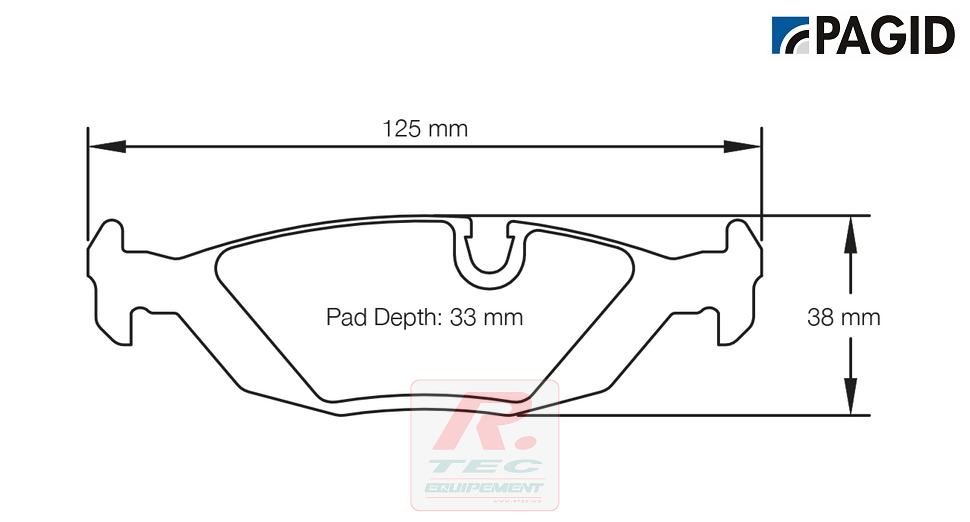 S1141 - Pagid brake pads RSL19
