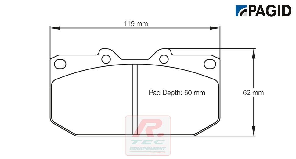 S1406 - Pagid brake pads RSL1