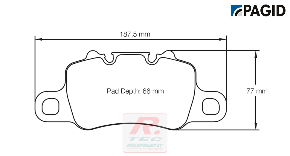 S4925 - Pagid brake pads rodées RSL1