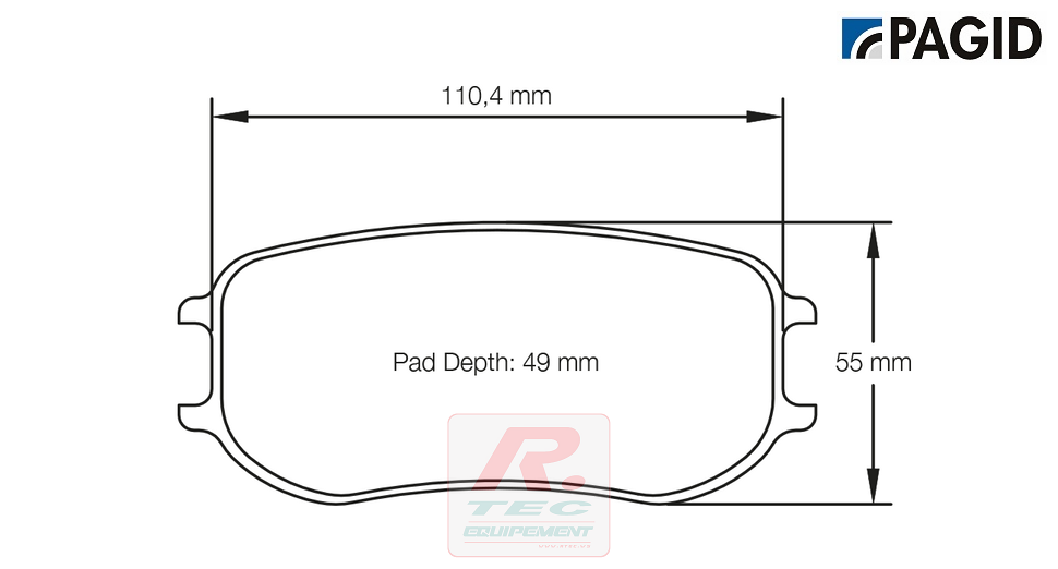 S4929 - Pagid brake pads rodées RSL2