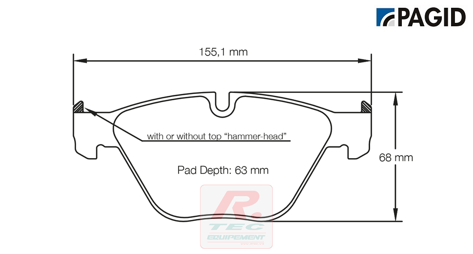 S8053 - Plaquettes de frein Pagid RSL19