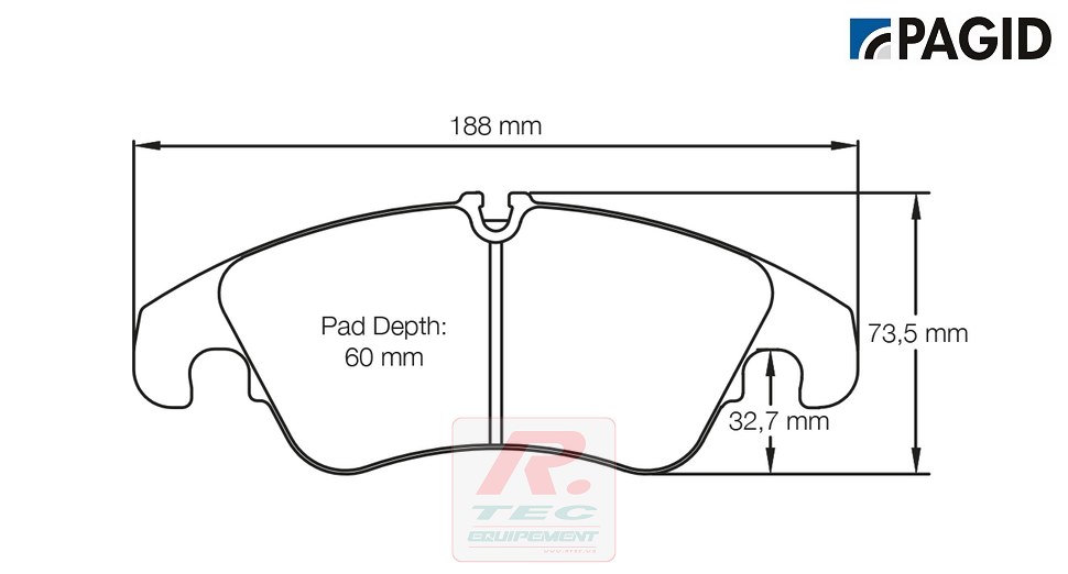 S8096 - Pagid brake pads RSL19