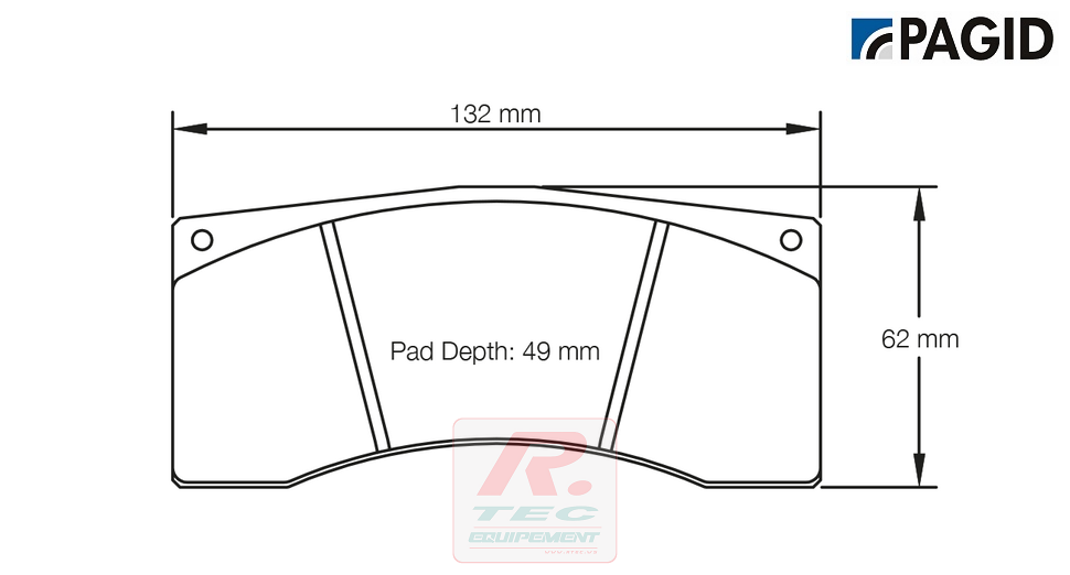 S1595 - Plaquettes de frein Pagid rodées RST5 (rouge)