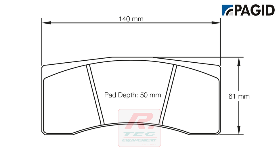 S1616 - Pagid remblokken rodées RST1