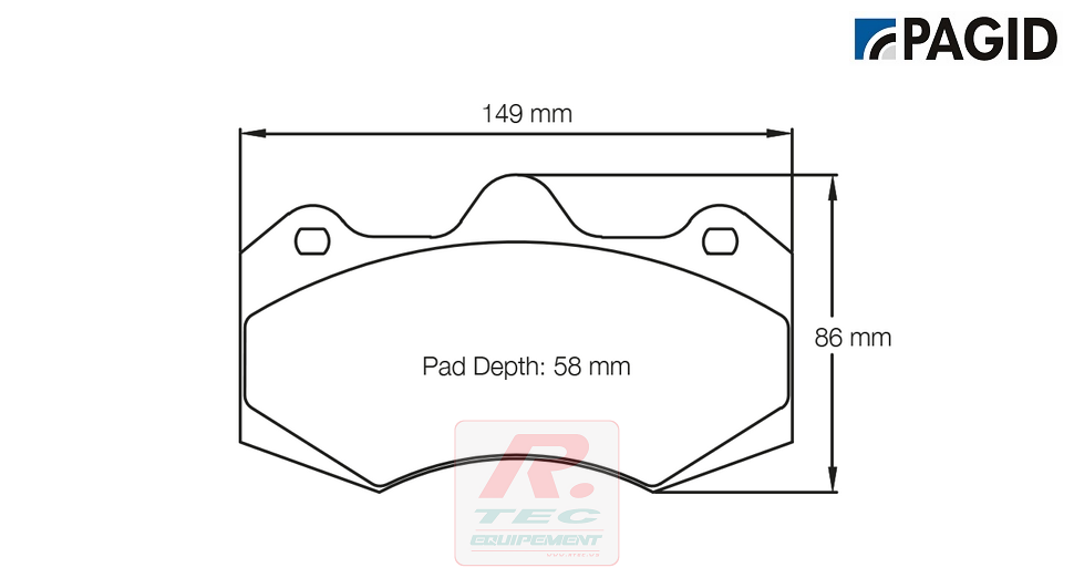 S4346 - Plaquettes de frein Pagid RST1