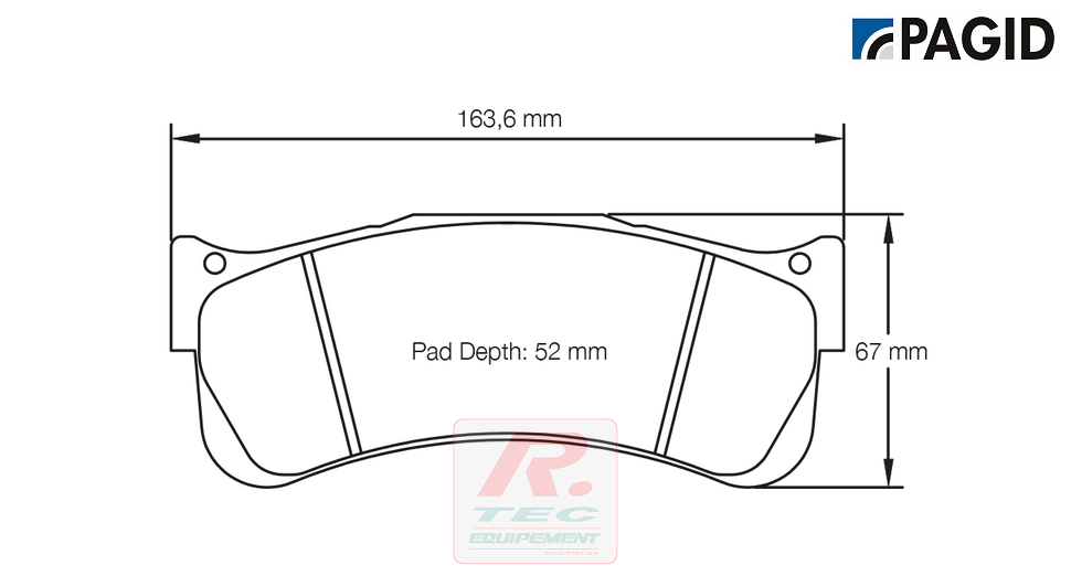 S8087 - Plaquettes de frein Pagid rodées RST1