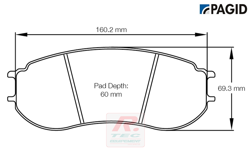 S8241 - Plaquettes de frein Pagid rodées RST1