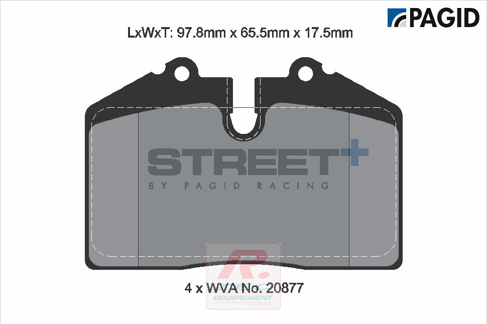 T8002 - Plaquettes de frein Pagid Street+
