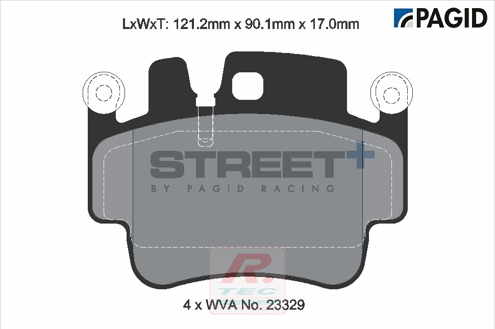 T8028 - Pagid brake pads Street+