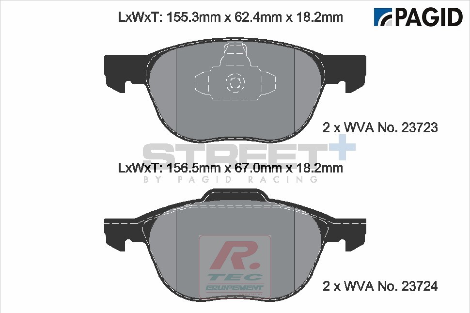 T8041 - Pagid brake pads Street+