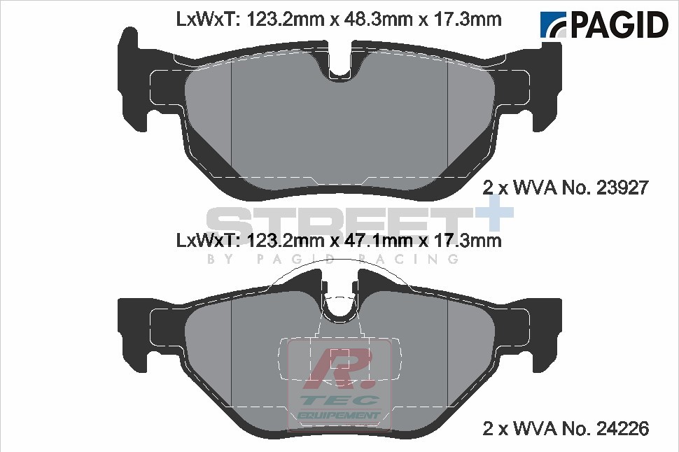 T8051 - Pagid brake pads Street+