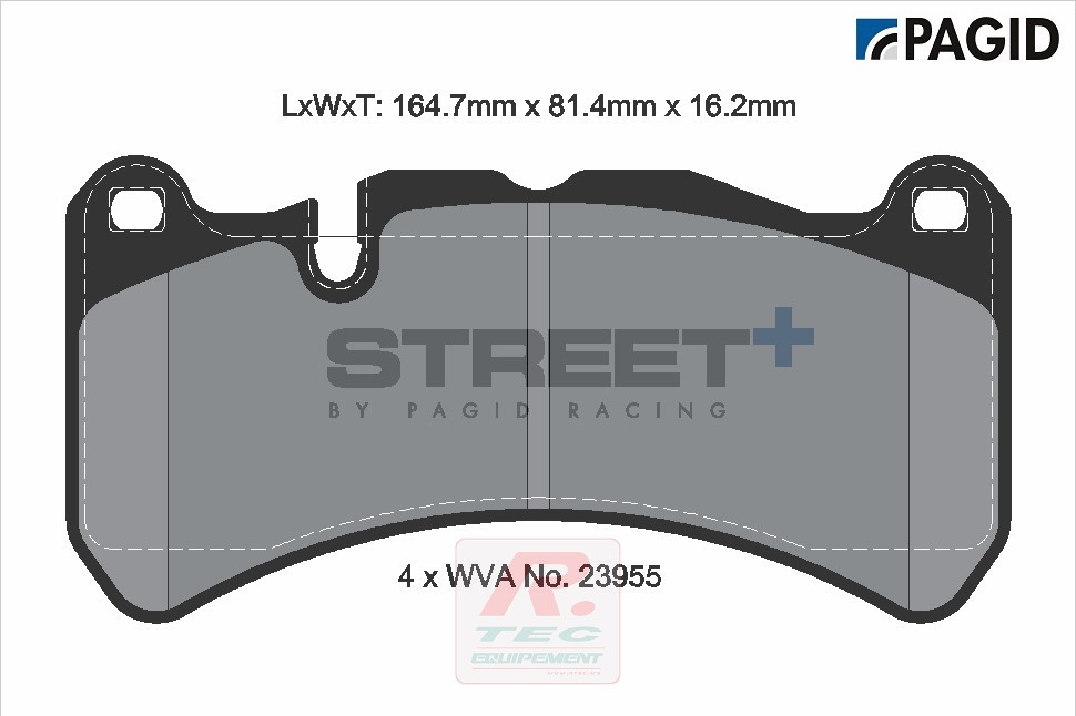T8052 - Plaquettes de frein Pagid Street+