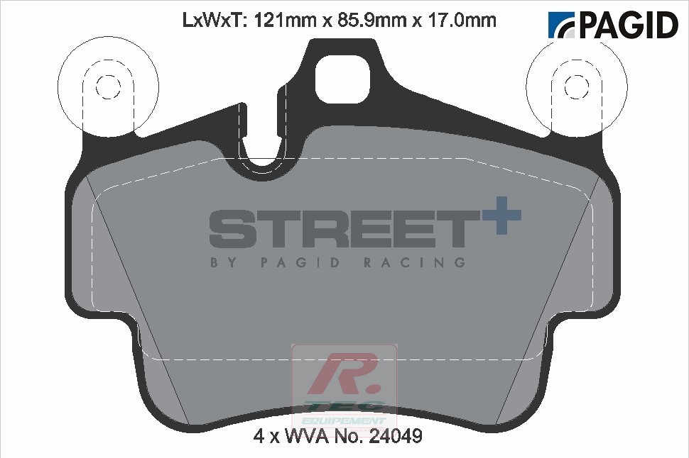 T8054 - Plaquettes de frein Pagid Street+