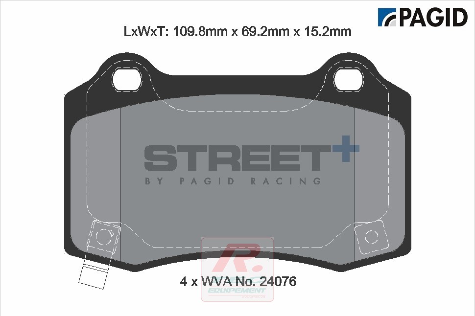 T8055 - Pagid brake pads Street+