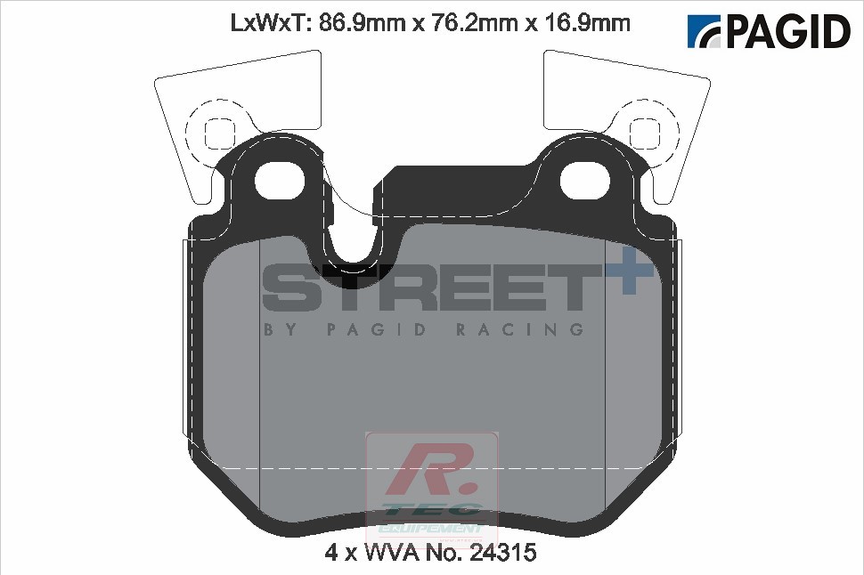 T8067 - Pagid brake pads Street+