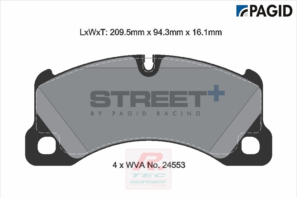 T8077 - Pagid remblokken Street+