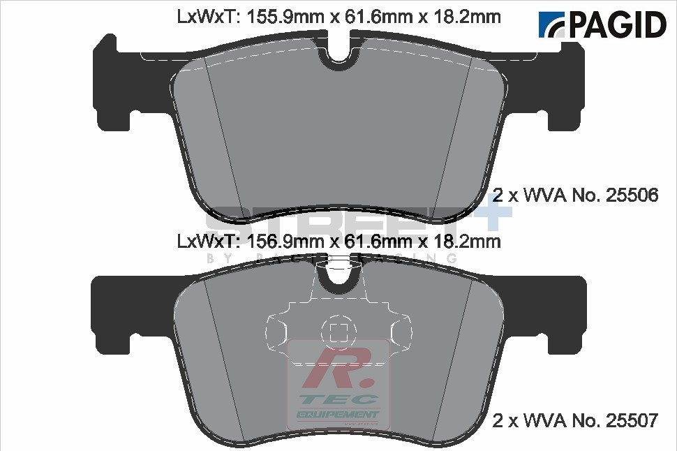 T8119 - Pagid brake pads Street+