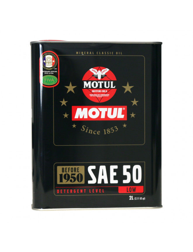 Engine oil Motul Classic 2L SAE 50 Minérale