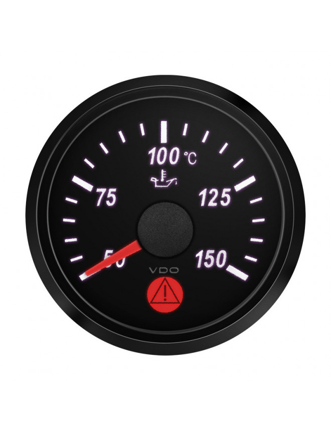 VDO Oil temperature - background black - 50°C/150°C