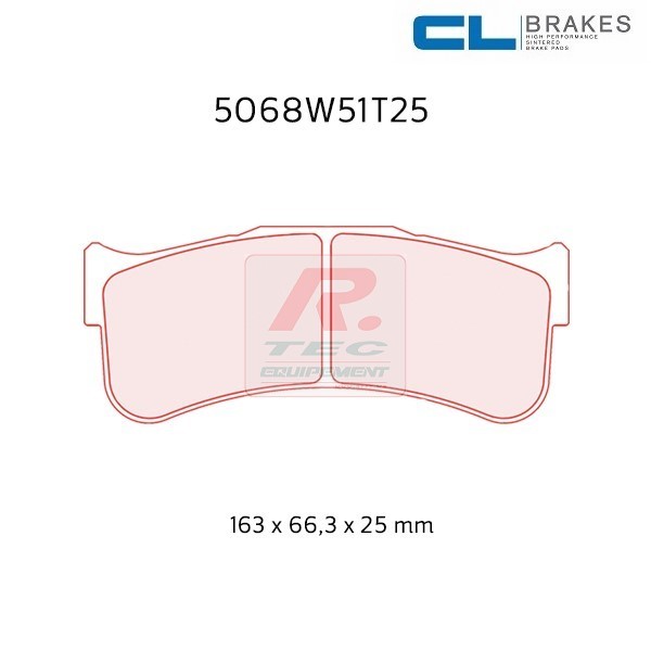 5068W51T29RC8 - Plaquettes CL brakes RC8