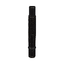 Hub stud M12x1.25, L : 68 mm, allen 5, Black, zinc