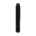 Goujon M12x1.5 / M12x1.25, L : 68 mm, noir, zinc