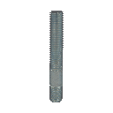 Hub stud M12x1.5 / M12x1.5, L : 80 mm, Silver, zinc