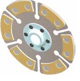 Disque d'embrayage Alcon Ø 184 mm - 6 patins - 7.2 mm- Moyeu 15 mm
