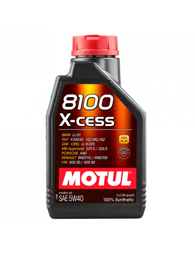 Huile moteur MOTUL 8100 X-CESS 5W40 - bidon de 1L