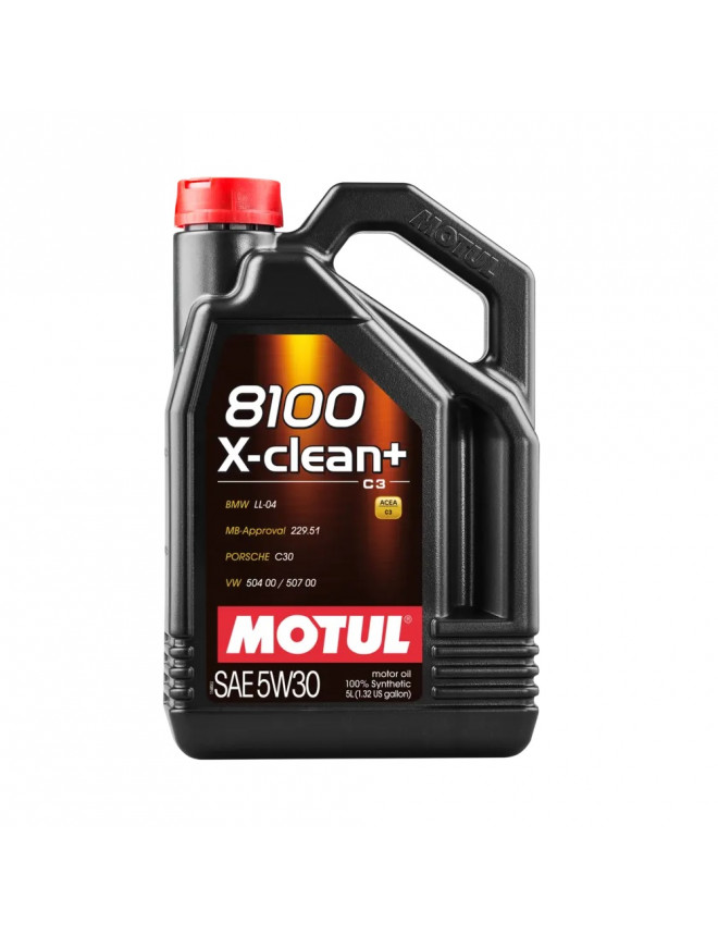 Huile moteur MOTUL 8100 X-CLEAN + 5W30 - bidon de 5L