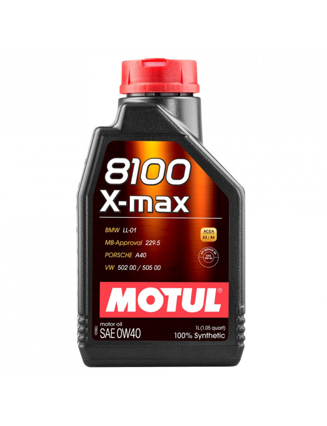 Huile moteur MOTUL 8100 X-MAX 0W40 - bidon de 1L