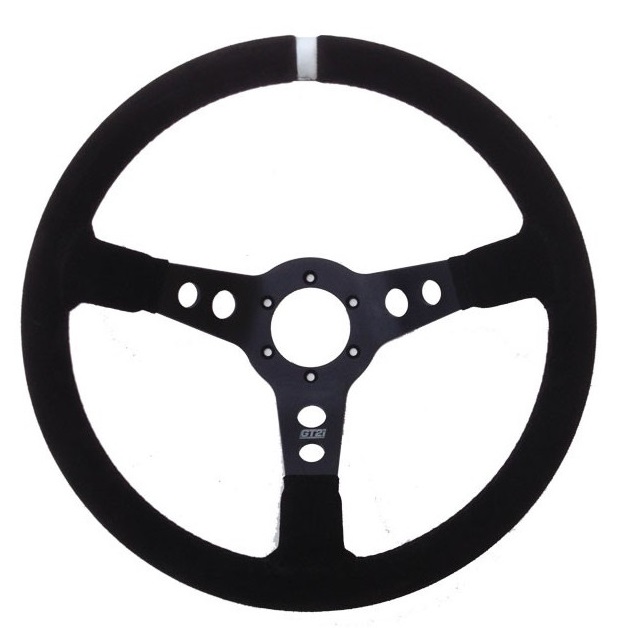 Volant GT2i PRO 90 Peau retournée Noir/Noir