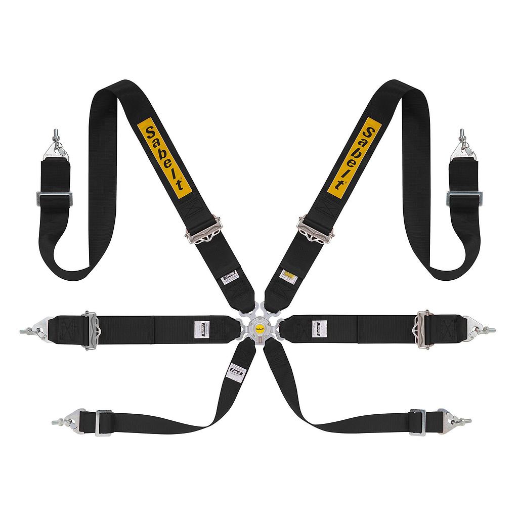 Sabelt Alu harness 3"/3" - 6 points - CCA633S Up - FIA 8853-2016