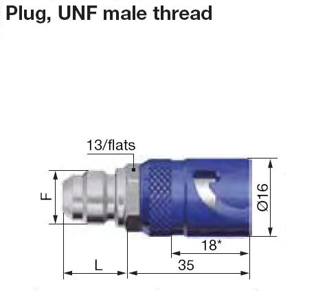 Staübli male socket - Dash 4