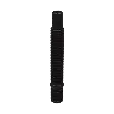 Wielbout M12x1.25, L : 82 mm, Zwart, zink (allen)