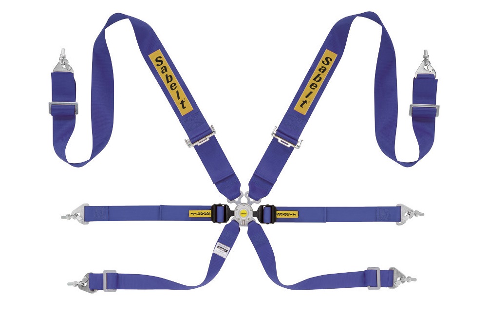 Sabelt steel 3"/2" harness - 6 points - CCS632S Down- FIA 8853-2016