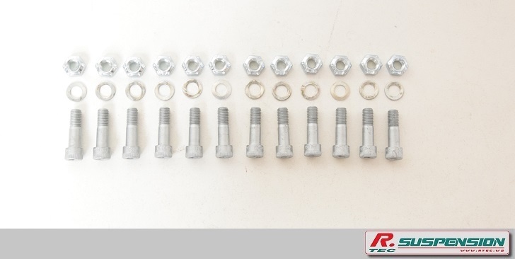 Kit de fixations pour disques de frein - 6MM MAX FLANGE STEEL KIT