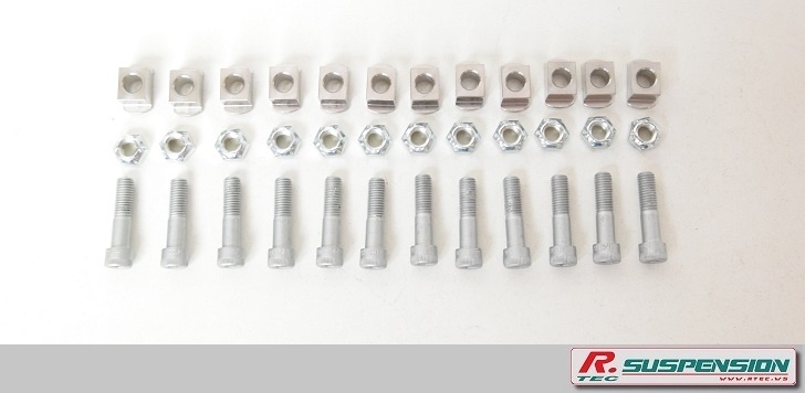 Kit de vis flottant pour disque Alcon - 0.36FLT 25BOLT STEEL KIT