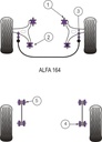 Road & Track Suspensions / Powerflex / Powerflex / Alfa Romeo / 164 V6 & Twin Spark / 164 V6 & Twin Spark (1987 -1998)